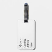 Aanpasbaar ski-Bagagelabel Bagagelabel (Achterkant verticaal)