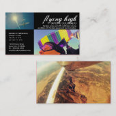 aanpasbaar skydiving-visitekaartje visitekaartje (Voorkant / Achterkant)