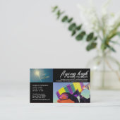 aanpasbaar skydiving-visitekaartje visitekaartje (Staand voorkant)