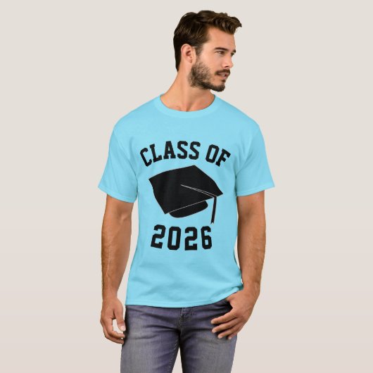 Aanpasbaar T-shirt voor klas van 2026 (Voorkant volledig)