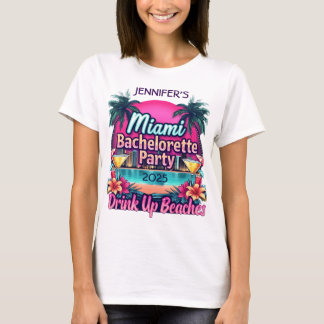 Aanpasbaar T-shirt voor vrijgezellenfeest in Miami