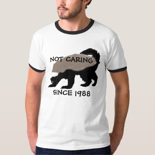 Aanpasbaar T-shirt zonder honingbadger (Voorkant)