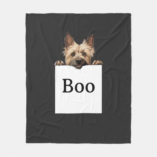 Aanpasbaar teken Terrier Fleece Deken (Voorkant)