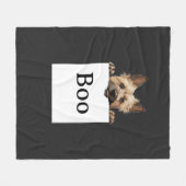 Aanpasbaar teken Terrier Fleece Deken (Voorkant (Horizontaal))