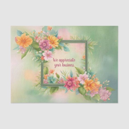 Aanpasbaar tropisch tissue-verpakkings papier (Voorkant)