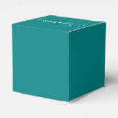 Aanpasbaar Turquoise Modern Afstudeerfeest Bedankdoosjes (Achterkant)