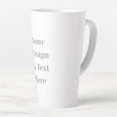 Aanpasbaar Uw Ontwerp of Tekst Hier Persoonlijk Latte Mok (Rechterhoek)