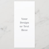 Aanpasbaar Uw Ontwerp of Tekst Hier Persoonlijk Menu (Voorkant)