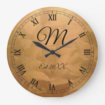 Aanpasbaar Verjaardags Monogram Koper Metaalachtig