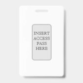 AANPASBAAR VERTICAAL ID-BADGE BADGE (Achterkant)