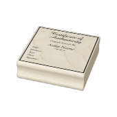 Aanpasbaar vierkant certificaat van echtheid rubberstempel (Stempel)