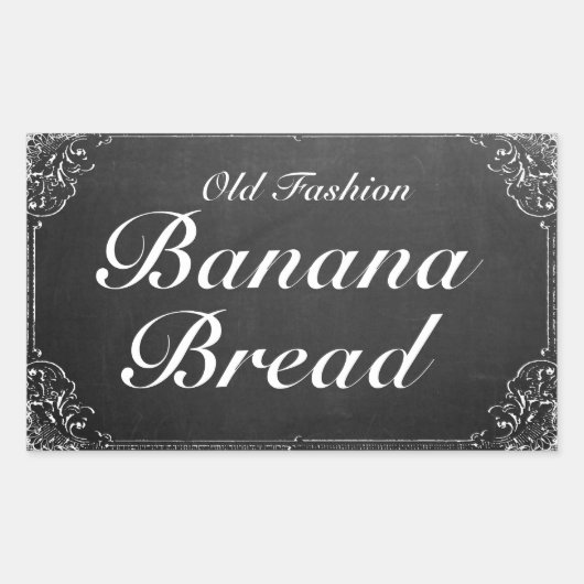Aanpasbaar vintage sierlijk frame krijtbord label (Voorkant)