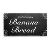 Aanpasbaar vintage sierlijk frame krijtbord label (Voorkant)