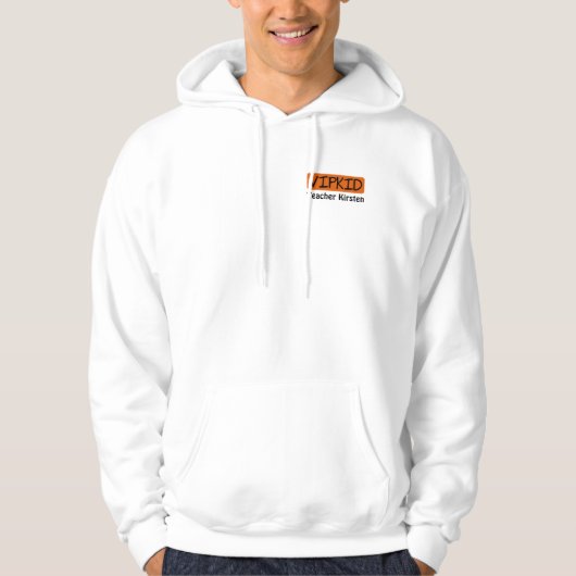 Aanpasbaar VIPKID-leraar overhemd Hoodie (Voorkant)