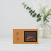 Aanpasbaar visitekaartje van Mahogany Melody (Staand voorkant)