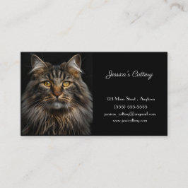 Aanpasbaar Visitekaartje voor Cattery