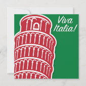 Aanpasbaar Viva Italia Patriotic Italy Kaart (Voorkant)