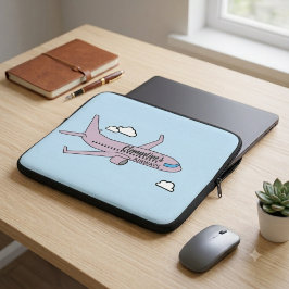 Aanpasbaar vliegtuig  laptop sleeve