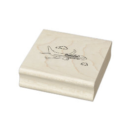 Aanpasbaar Vliegtuig Rubberstempel