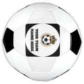 Aanpasbaar Voetbalteam Voetbal Koning Logo (Gedraaid)