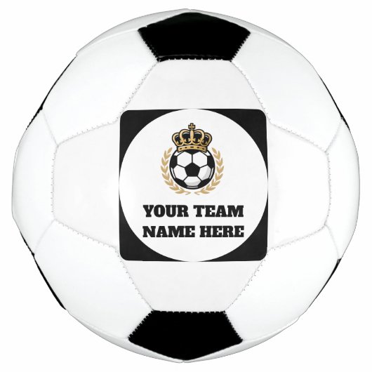 Aanpasbaar Voetbalteam Voetbal Koning Logo (Voorkant)