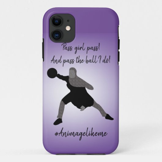 Aanpasbaar voor basketball-speler voor moslimmeisj Case-Mate iPhone case (Achterkant)