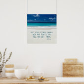 Aanpasbaar voor het strand Poster 1 (Keuken)