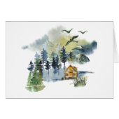 Aanpasbaar voor waterverf-bosscène (Voorkant Horizontaal)