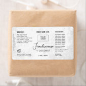 Aanpasbaar wit rustiek label voor product (Insitu)