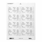 Aanpasbaar wit rustiek label voor product (Full Sheet)
