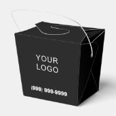 Aanpasbaar Zakelijk Logo Telefoon Uitneembaar Zwar Bedankdoosjes (Achterkant)