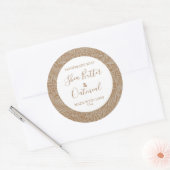 Aanpasbaar zeep Label Floral Pattern Gold (Envelop)