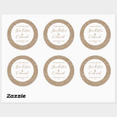 Aanpasbaar zeep Label Floral Pattern Gold (Vel)
