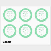 Aanpasbaar zeeplabel Floral Pattern Green Ronde Sticker (Vel)