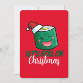 AanpasbaarLaten we met Kerstmis doorrollen Kaart (Voorkant)