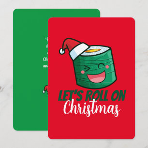 AanpasbaarLaten we met Kerstmis doorrollen Kaart