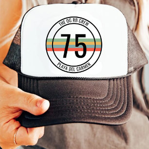 Aanpasbare 15e 20e 30e 40e 50e 60 Verjaardag Trucker Pet