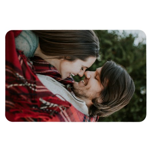 Aanpasbare 2-zijdige Elegante Rollen 2 Foto Magneet (Horizontaal)