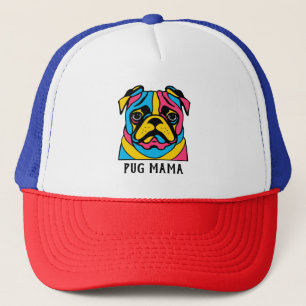 aanpasbare 3-toonpug mama trucker pet