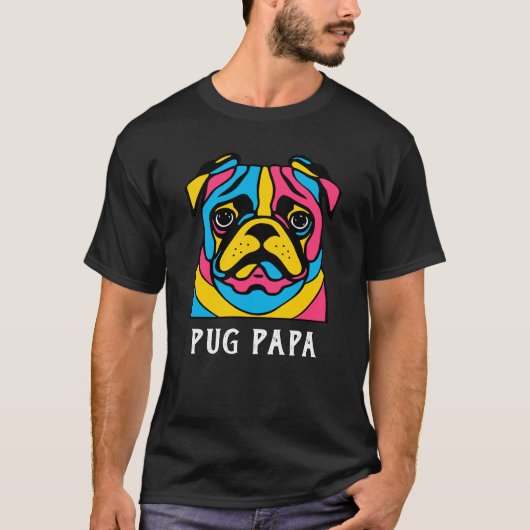aanpasbare 3-toonpug T-Shirt (Voorkant)