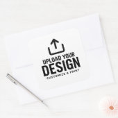 Aanpasbare 3x3" lege bedrijfslabelsticker vierkante sticker (Envelop)