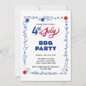 Aanpasbare 4 juli Onafhankelijkheidsdag BBQ Kaart (Voorkant)