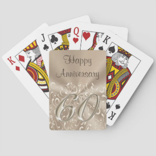 Aanpasbare 60ste verjaardag feestcadeaus of gesche pokerkaarten