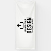 Aanpasbare 6x2.5' blanco bedrijfsbanner spandoek (Verticaal)