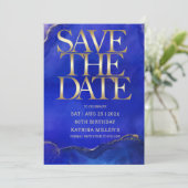 Aanpasbare 80ste verjaardag Save the Date Kaart (Staand voorkant)