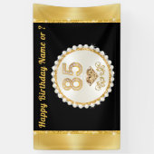 Aanpasbare, 85e verjaardag banner, Moeder, Oma, Spandoek (Verticaal)
