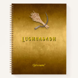 Aanpasbare 8.5 x 11 Lughnasadh Oogst Notitieboek