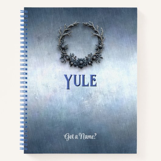Aanpasbare 8.5x11 Yule Winterzonnewende Notitieboe Notitieboek (Voorkant)