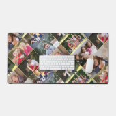 Aanpasbare 9 Foto Collage Monogram Thuiskantoor Bureaumat (Keyboard & Muis)