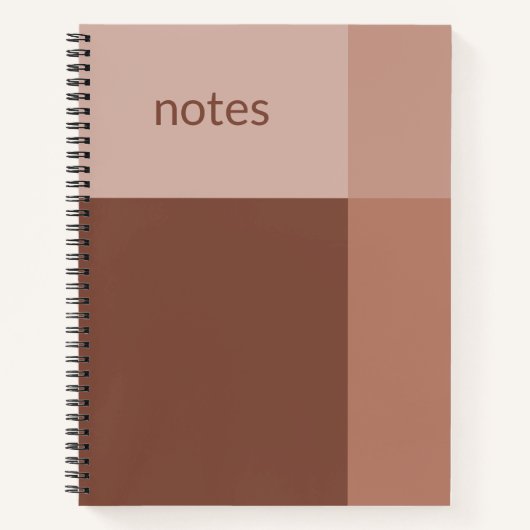 Aanpasbare Aardbei Mocha Latte Notitieboek (Voorkant)
